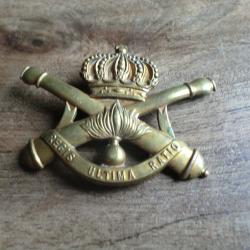 insigne  coiffure d'artillerie belge