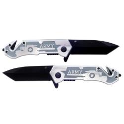 ROBUSTE  COUTEAU DE POMPIER  OUVERTURE  UNE MAIN   5 2026 n