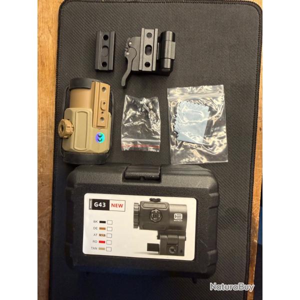 MAGNIFIER x3 type G43 Tan + repro MOUNT UNITY 2.26