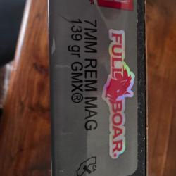 36 Balles 7rm hornady gmx  full boar .36 balles f&eacute;d&eacute;ral premium 150 grains.16 brenneke tig 177gr.