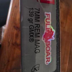 36 Balles 7rm hornady gmx  full boar .36 balles f&eacute;d&eacute;ral premium 150 grains.