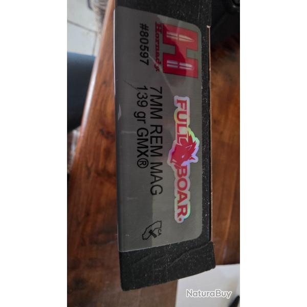 36 Balles 7rm hornady gmx  full boar .36 balles f�d�ral premium 150 grains.16 brenneke tig 177gr.