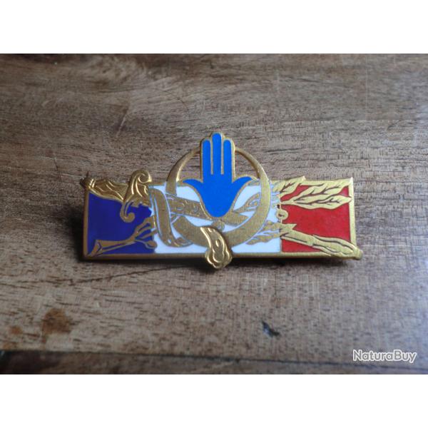 insigne �maill�e  force fran�aise en afrique du nord   / courtois paris