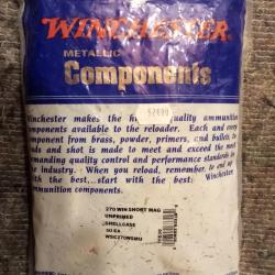 Blister de 50 douilles vides Winchester cal 270 WSM neuves