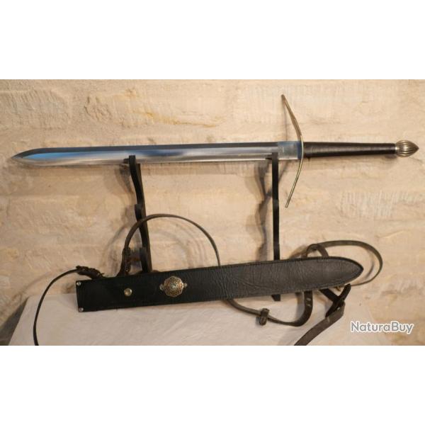 MOYEN AGE �p�e MEDIEVALE courte et dorsale HEROIC FANTASY COSPLAYEUR avec fourreau EBR24EEE018