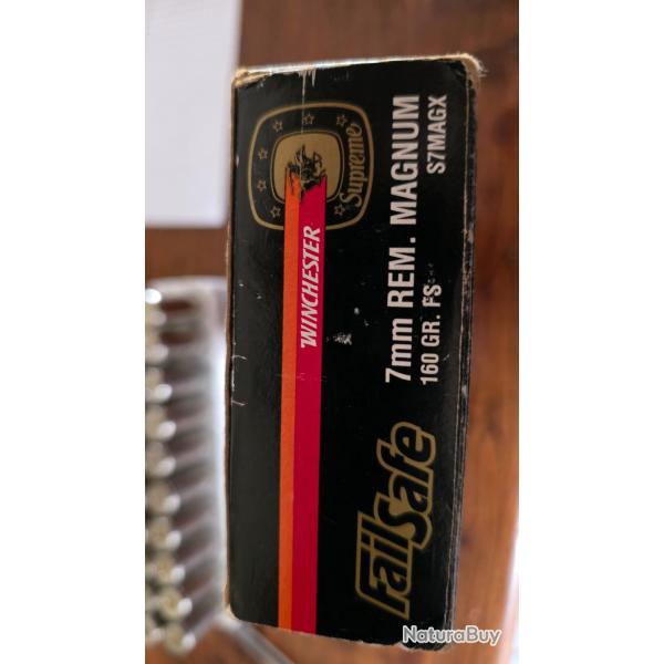 20 balles winchester supr�me 160 grains.  18 balles geco T mantel 170 grains