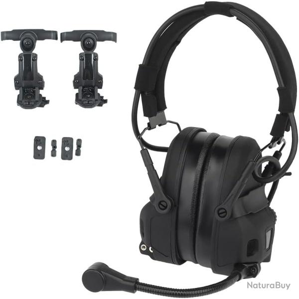 Casque Antibruit �lectronique GEN6 OPS Core ARC Team Wendy M-LOK Micro Communication Tir Chasse Noir