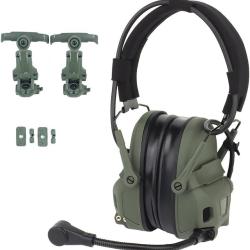 Casque Antibruit &Eacute;lectronique GEN6 OPS Core ARC Team Wendy M-LOK Micro Communication Tir Chasse Vert