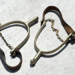 US ARMY - Paire &eacute;perons cavalerie CAVALRY SPURS U.S. A.B. - ref JLB25EPE003