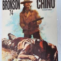 WINCHESTER AFFICHE de FILM BRONSON 74 CHINO - WESTERN - affiche originale et en bon &eacute;tat