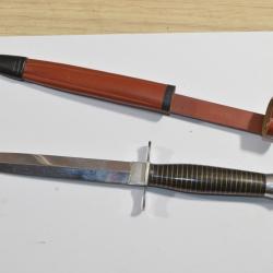 Dague Militaire indo Alg&eacute;rie Inox avec fourreau Chasse couteau Dague (14)