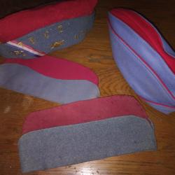 Lot de 4 calots st cyr diff&eacute;rente &eacute;poque