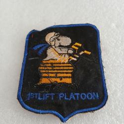 Patch arm&eacute;e us 1st LIFT PLATOON H&Eacute;LICOPT&Egrave;RE snoopy ORIGINAL 1