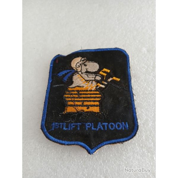 Patch arm�e us 1st LIFT PLATOON H�LICOPT�RE snoopy ORIGINAL 1