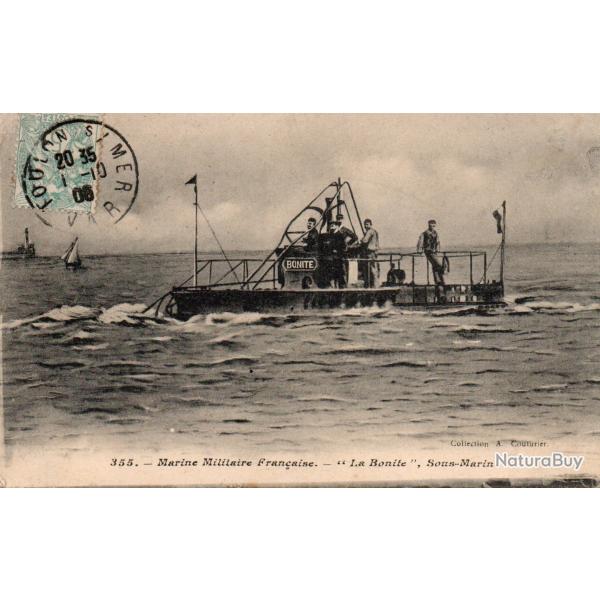 Carte postale sous-marin La Bonite Marine Militaire Fran�aise -N�7646