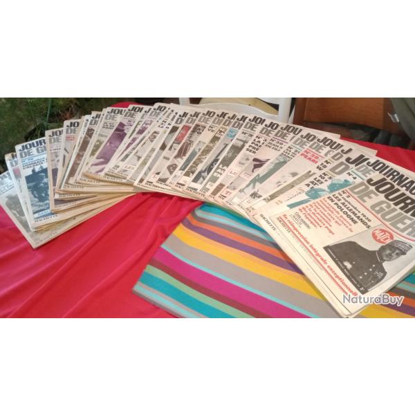 LOT DE 31 JOURNAUX DE GUERRE 1939/1945. COLLECTION HACHETTE 1980/ 1990