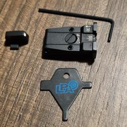 Hausse et guidon point blanc LPA BROWNING Vigilant - FN HERSTAL FN502