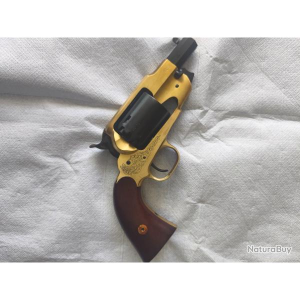 Revolver PIETTA Remington 1858 Texas Laiton Martial Model - Cal. 44 - Canon 3" Noir