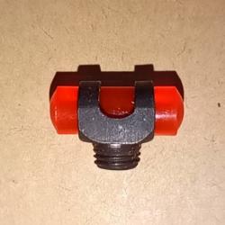 Guidon translucide rouge  3, 5mm  a visser