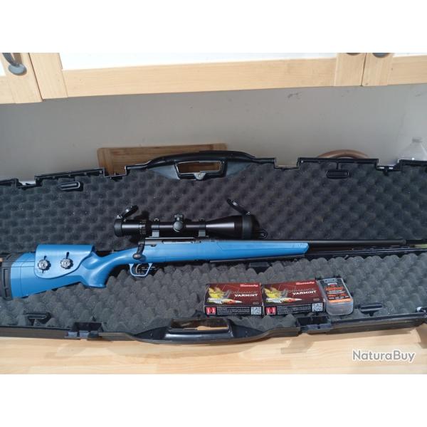 Pack aff�t carabine savage axis 243win + lunette 3-12x56 + munitions + malette.