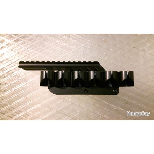 montage Rail picatinny avec porte cartouche x6 pour Regminton 870