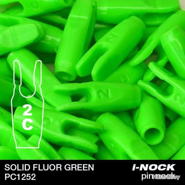 FLEX - Encoche Pin i-NOCK 2C Compound SOLID FLUOR GREEN