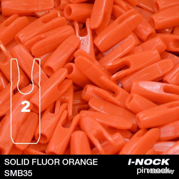 FLEX - Encoche Pin i-NOCK 2 Recurve Large SOLID FLUOR ORANGE