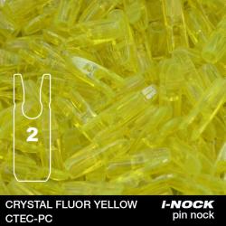 FLEX - Encoche Pin i-NOCK 2 Recurve Large CRYSTAL FLUOR YELLOW