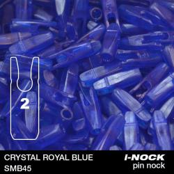 FLEX - Encoche Pin i-NOCK 2 Recurve Large CRYSTAL ROYAL BLUE