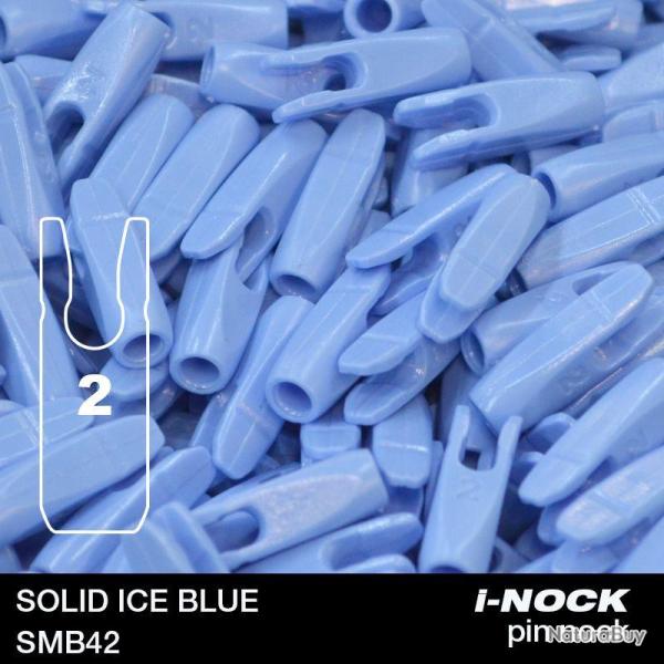 FLEX - Encoche Pin i-NOCK 2 Recurve Large SOLID ICE BLUE