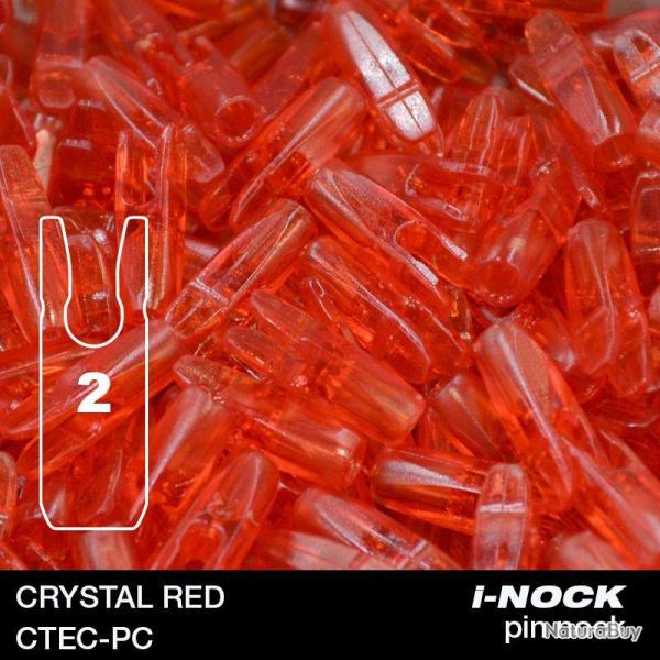 FLEX - Encoche Pin i-NOCK 2 Recurve Large CRYSTAL RED