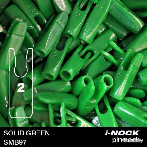 FLEX - Encoche Pin i-NOCK 2 Recurve Large SOLID GREEN