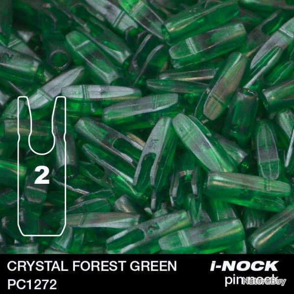 FLEX - Encoche Pin i-NOCK 2 Recurve Large CRYSTAL FOREST GREEN