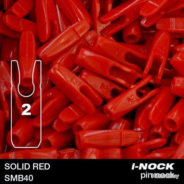 FLEX - Encoche Pin i-NOCK 2 Recurve Large SOLID RED