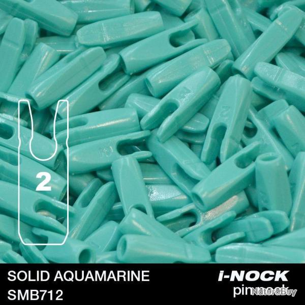 FLEX - Encoche Pin i-NOCK 2 Recurve Large SOLID AQUAMARINE