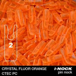 FLEX - Encoche Pin i-NOCK 2 Recurve Large CRYSTAL FLUOR ORANGE
