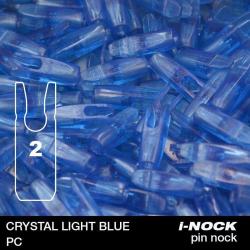 FLEX - Encoche Pin i-NOCK 2 Recurve Large CRYSTAL LIGHT BLUE