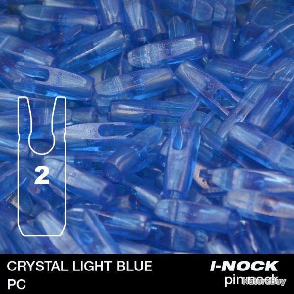 FLEX - Encoche Pin i-NOCK 2 Recurve Large CRYSTAL LIGHT BLUE