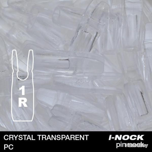 FLEX - Encoche Pin i-NOCK 1R Recurve Small CRYSTAL TRANSPARENT