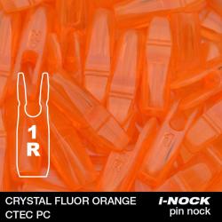 FLEX - Encoche Pin i-NOCK 1R Recurve Small CRYSTAL FLUOR ORANGE