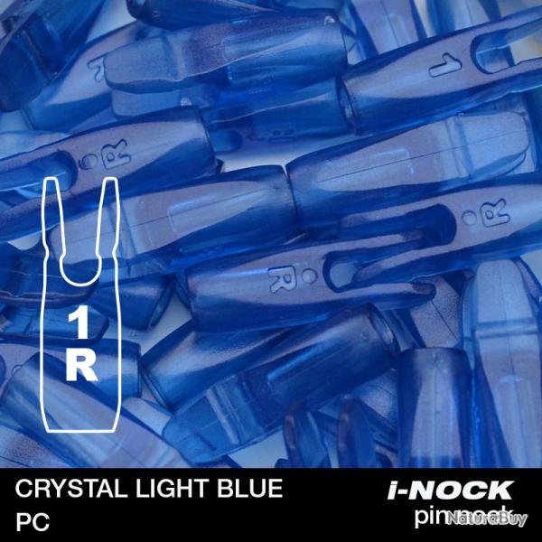 FLEX - Encoche Pin i-NOCK 1R Recurve Small CRYSTAL LIGHT BLUE