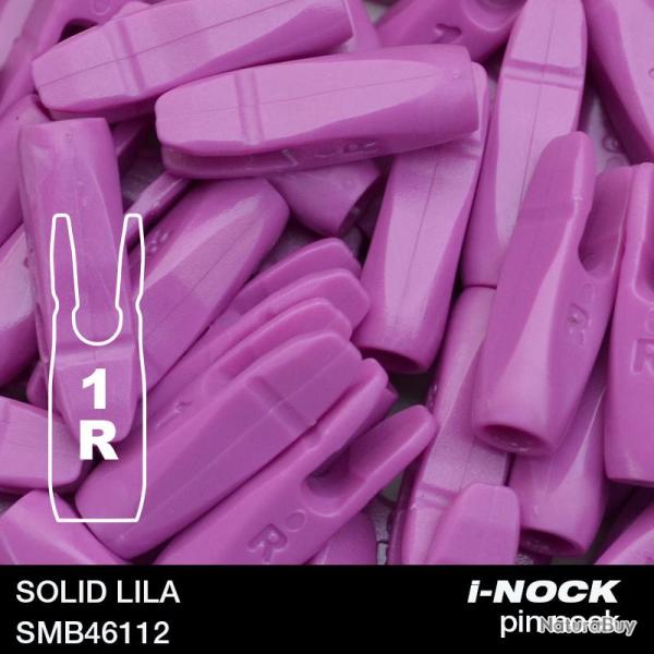 FLEX - Encoche Pin i-NOCK 1R Recurve Small SOLID LILA