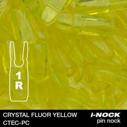 FLEX - Encoche Pin i-NOCK 1R Recurve Small CRYSTAL FLUOR YELLOW