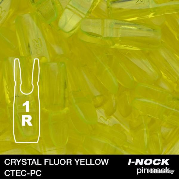 FLEX - Encoche Pin i-NOCK 1R Recurve Small CRYSTAL FLUOR YELLOW