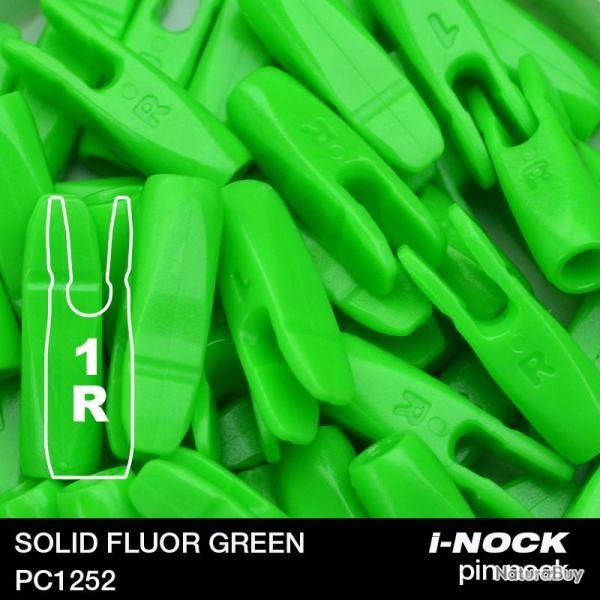 FLEX - Encoche Pin i-NOCK 1R Recurve Small SOLID FLUOR GREEN