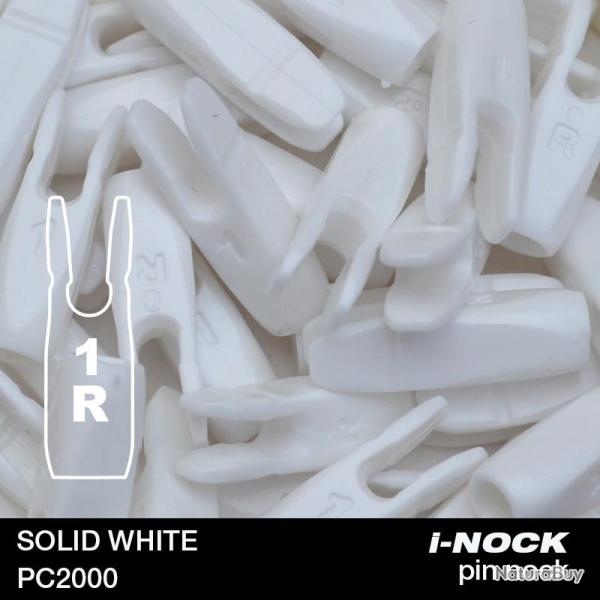FLEX - Encoche Pin i-NOCK 1R Recurve Small SOLID WHITE