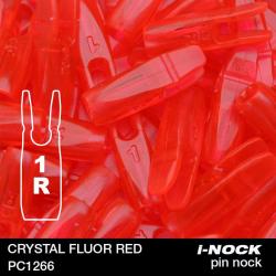 FLEX - Encoche Pin i-NOCK 1R Recurve Small CRYSTAL FLUOR RED