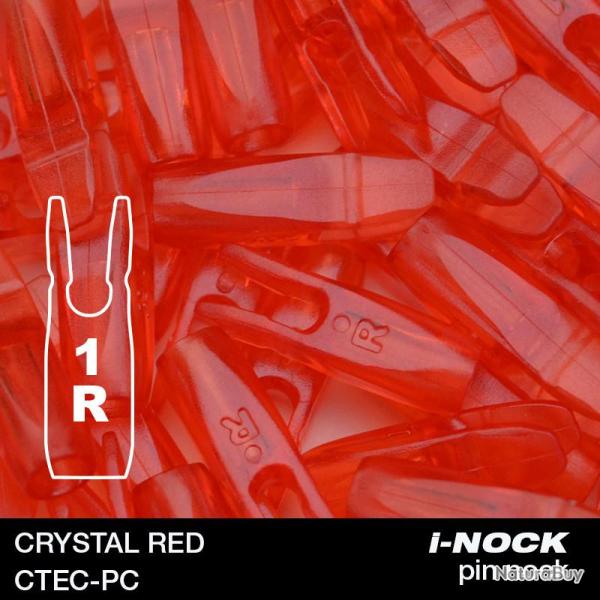 FLEX - Encoche Pin i-NOCK 1R Recurve Small CRYSTAL RED