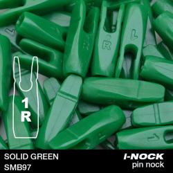FLEX - Encoche Pin i-NOCK 1R Recurve Small SOLID GREEN