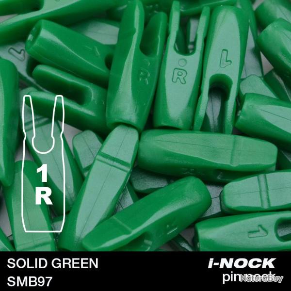 FLEX - Encoche Pin i-NOCK 1R Recurve Small SOLID GREEN